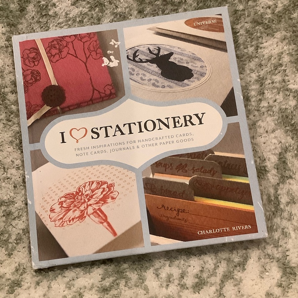 I Heart Love Stationery Book, International inspiration cards & papercraft NWT